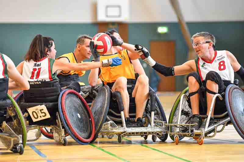 Augsburg Chairiots dominieren ihren Heimspieltag im Rollstuhlrugby