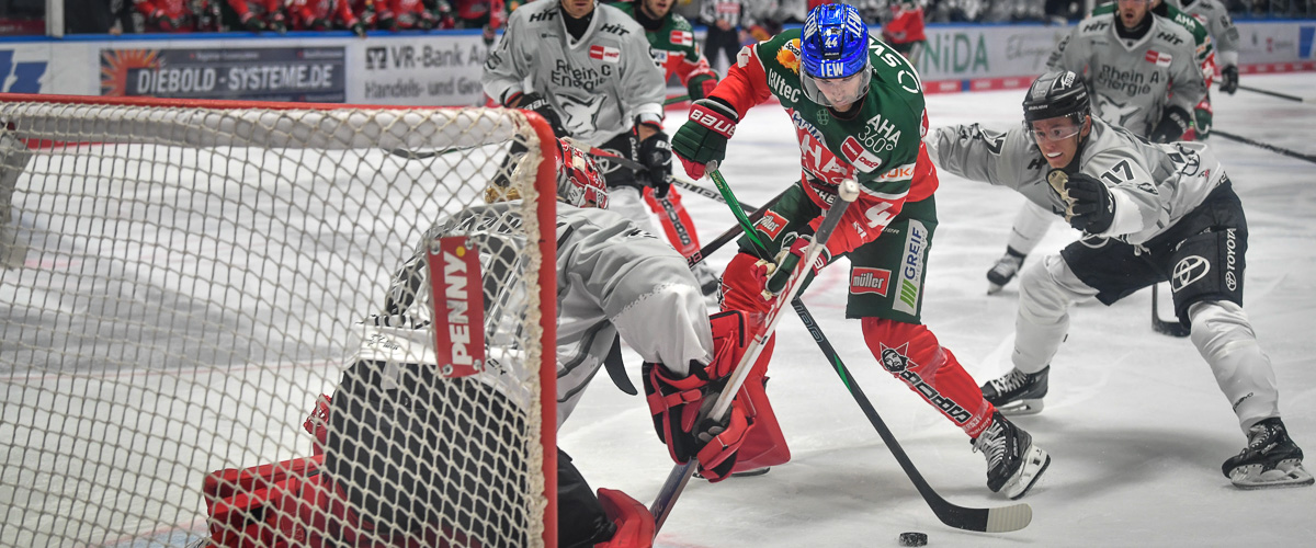 Augsburger panther siegen mit 7:3 in der Overtime gegen die Kölner Haie