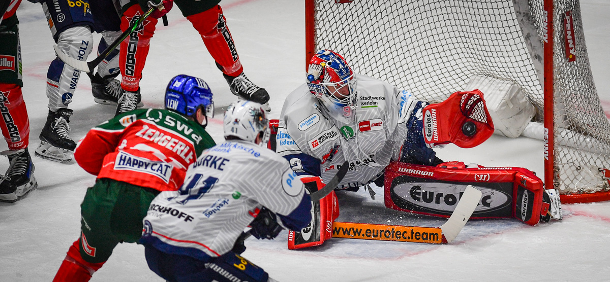 Augsburger Panther gegen Iserlohn Roosters in derr DEL